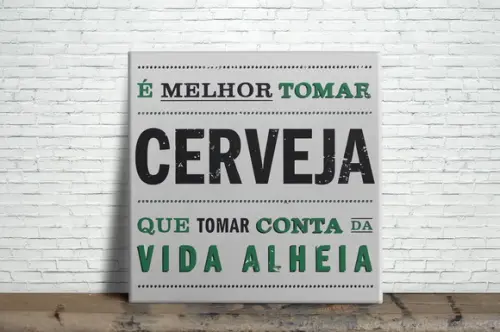 Azulejo Decorativo é Melhor Tomar Cerveja
