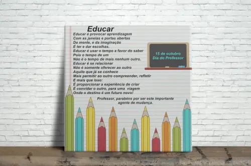 Azulejo Decorativo Educar