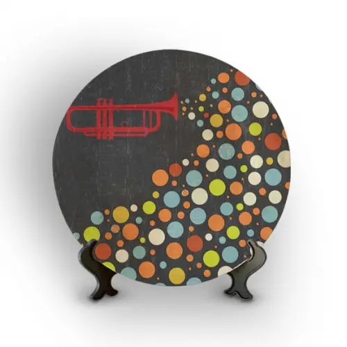Prato Decorativo Música
