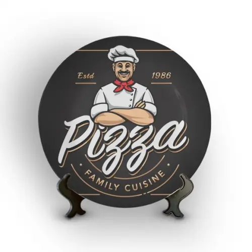 Prato Decorativo Retrô Pizza