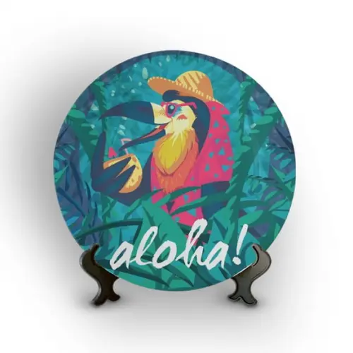 Prato Decorativo Aloha