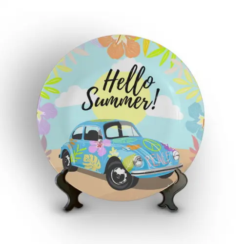 Prato Decorativo Hello Summer