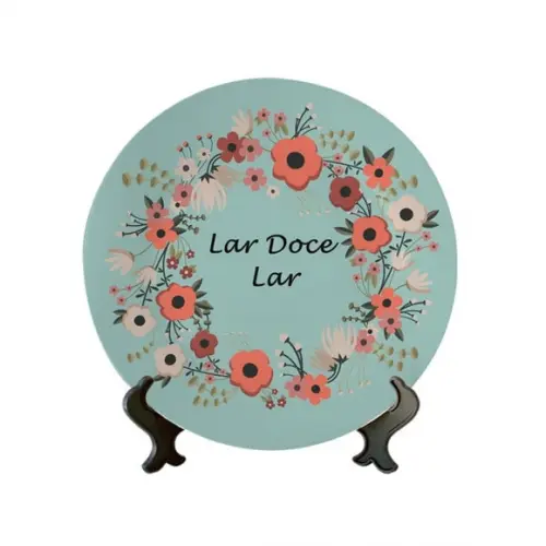 Prato Decorativo Lar Doce Lar