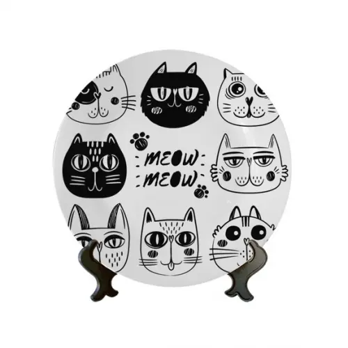 Prato Decorativo Meow