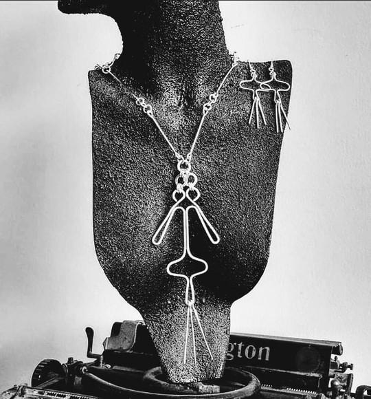 Conjunto em Alumínio Estilo Anos 70/hippie Chic
