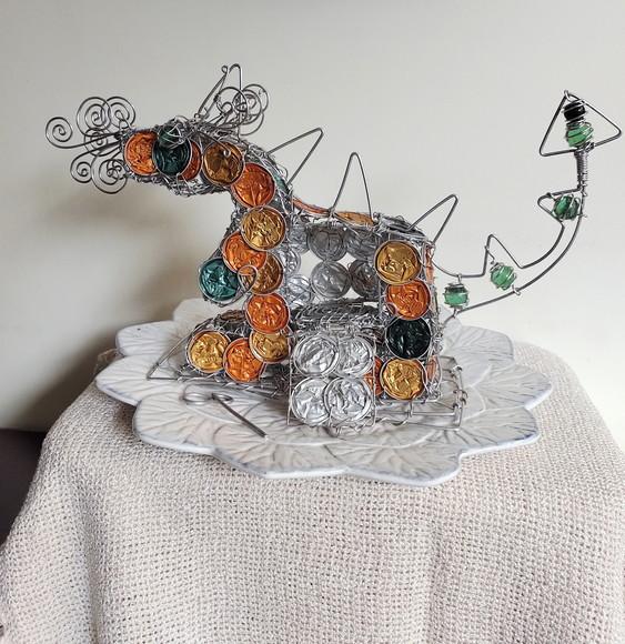 Luminária Dragão Upcycling