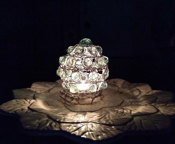 Luminária Ovo Verde Água