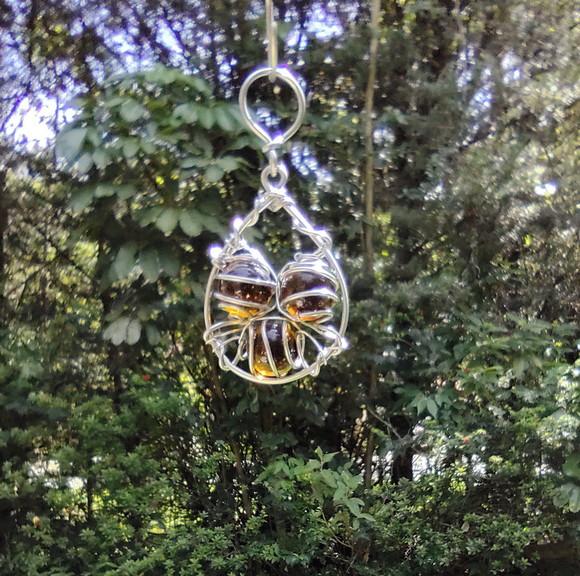 Mini Suncatcher Gotinha de Chuva Âmbar