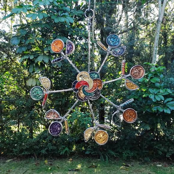 Móbile Quase-Catavento Upcycling 2