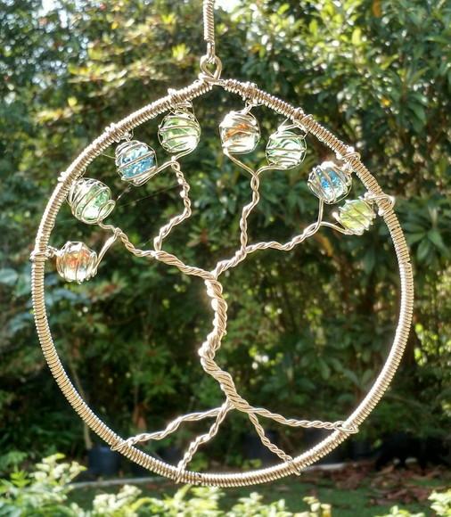 Suncatcher Árvore da Vida Colorida