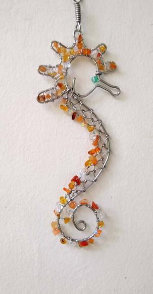 Suncatcher Cavalo-Marinho Amarelo