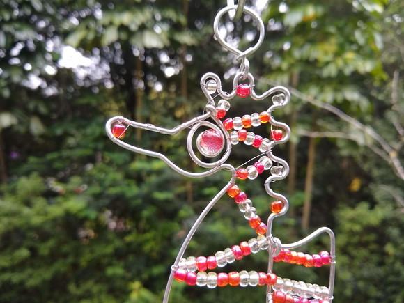 Suncatcher Cavalo Marinho Vermelho