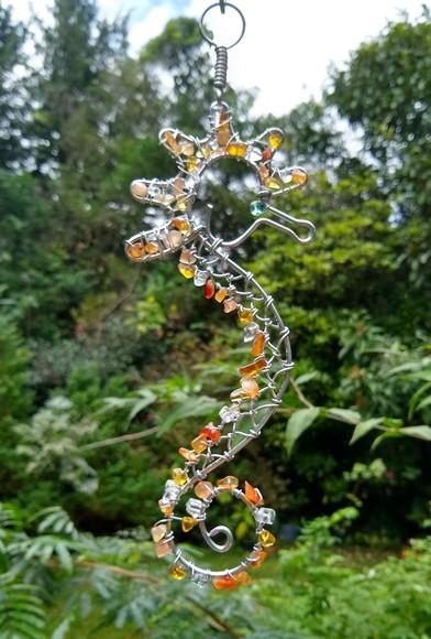 Suncatcher Cavalo-Marinho Amarelo