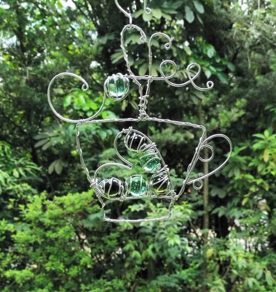Suncatcher Coffee em tons de verde