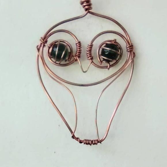 Suncatcher Corujinha em cobre
