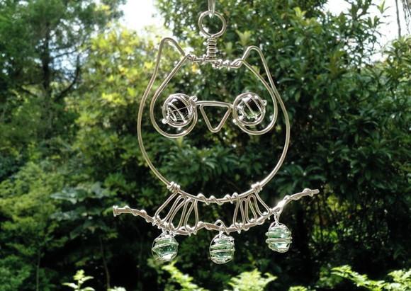 Suncatcher Corujinha em alumínio