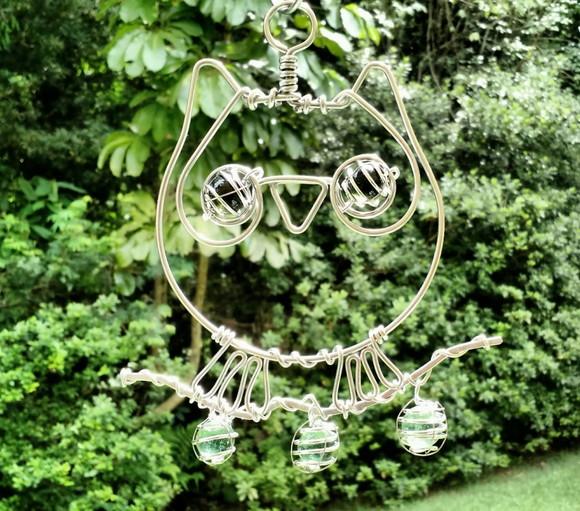 Suncatcher Corujinha em alumínio