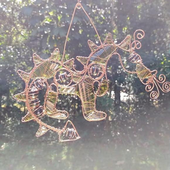 Suncatcher Dragão Upcycling