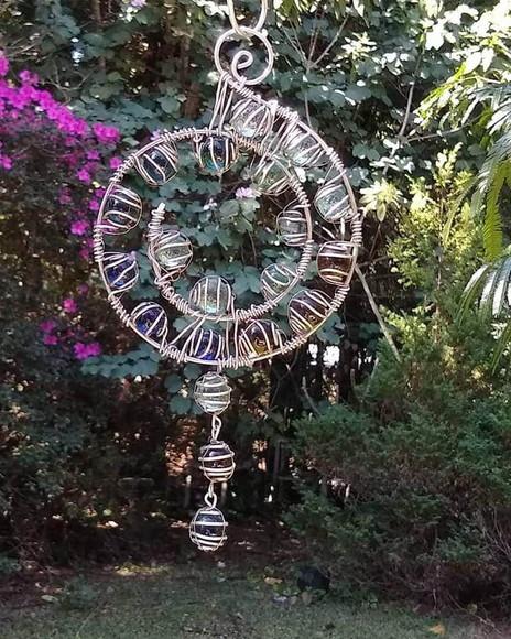 Suncatcher Espiral com bolinhas