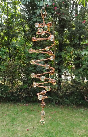 Suncatcher Espiral Dupla Em Cobre