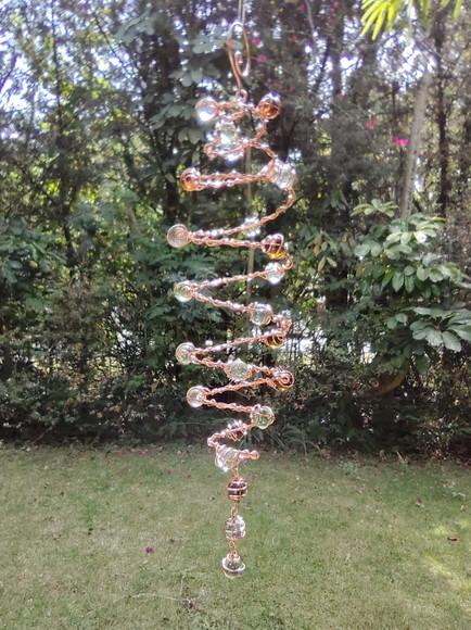Suncatcher Espiral Dupla Em Cobre