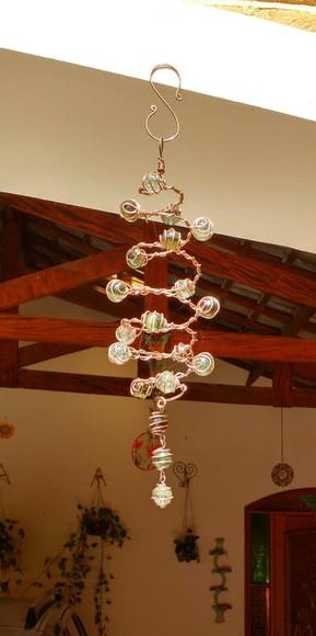 Suncatcher Espiral Dupla Em Cobre