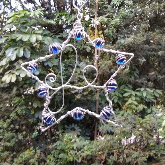 Suncatcher Fé azul