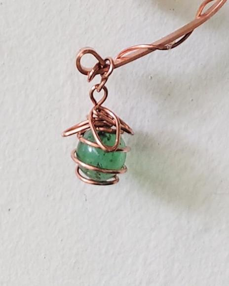 Suncatcher Galho Com Avelãs Em Cobre