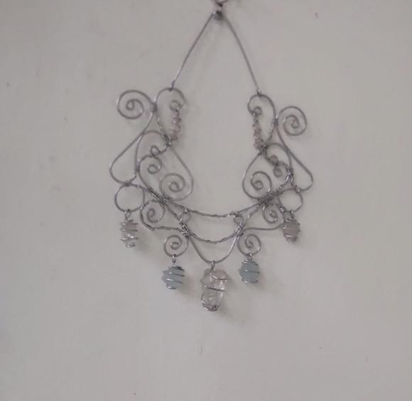 Suncatcher Good Vibes com águas marinhas