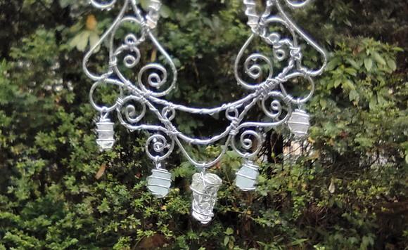 Suncatcher Good Vibes com águas marinhas