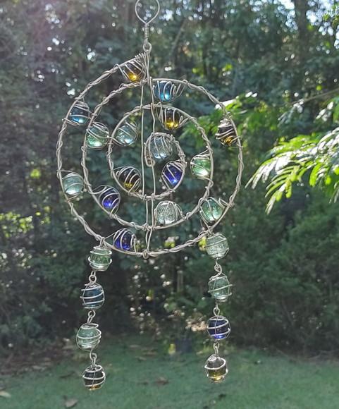 Suncatcher Mandala Mix Filtro dos Sonhos Multicolorido