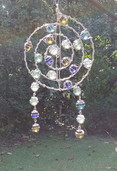 Suncatcher Mandala Mix Filtro dos Sonhos Multicolorido