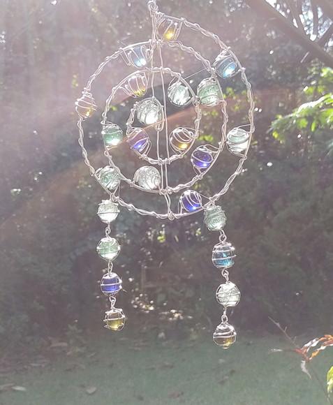 Suncatcher Mandala Mix Filtro dos Sonhos Multicolorido