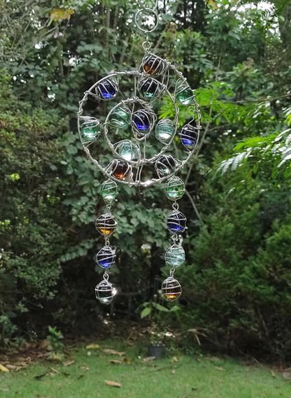 Suncatcher Mandala Mix Filtro dos Sonhos Multicolorido P