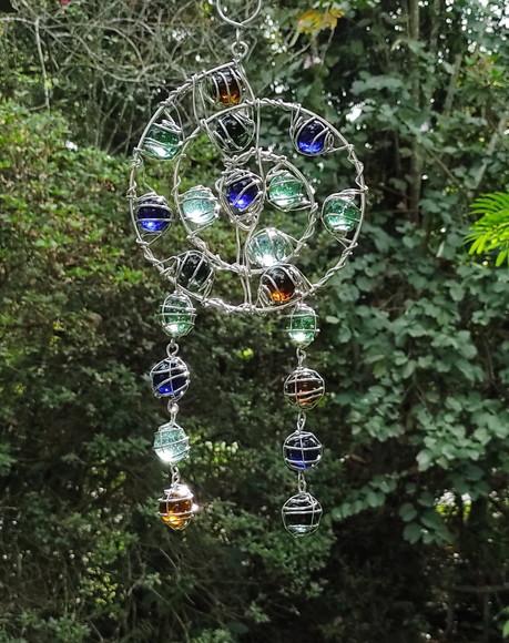 Suncatcher Mandala Mix Filtro dos Sonhos Multicolorido P