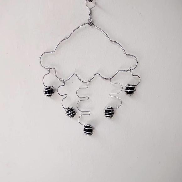 Suncatcher Nuvem em tons de azul