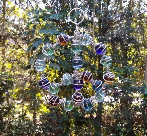 Suncatcher Paz e Amor P multicolorido