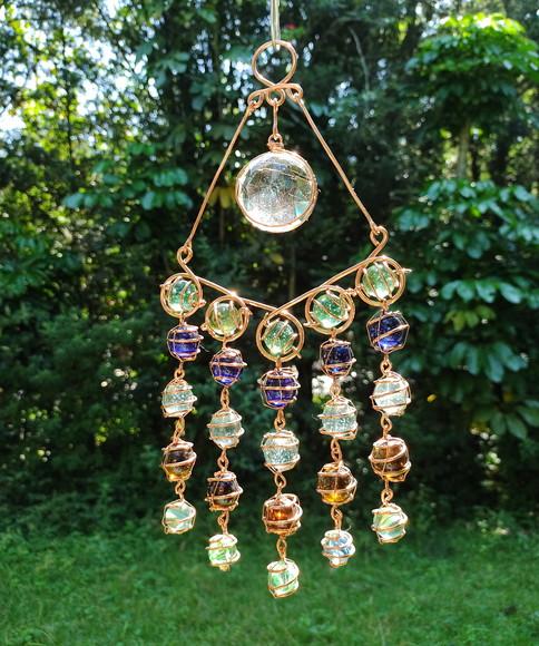 Suncatcher Pirâmide Em Cobre
