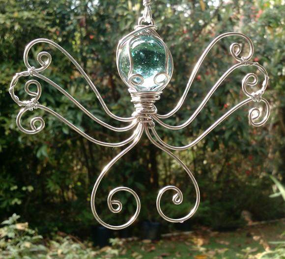 Suncatcher Polvo Verde Água