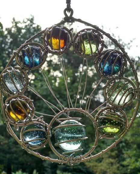 Suncatcher Cauda de Pavão Cor 1