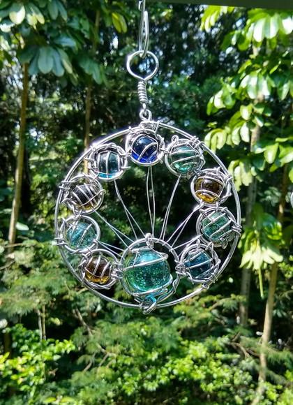 Suncatcher Cauda de Pavão Cor 2