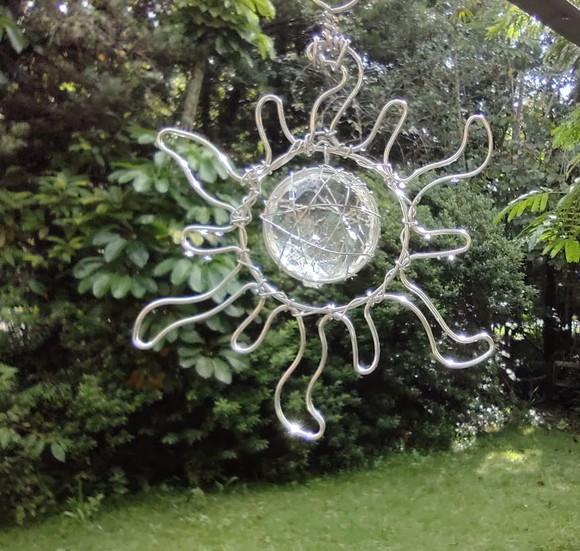 Suncatcher Sun em alumínio