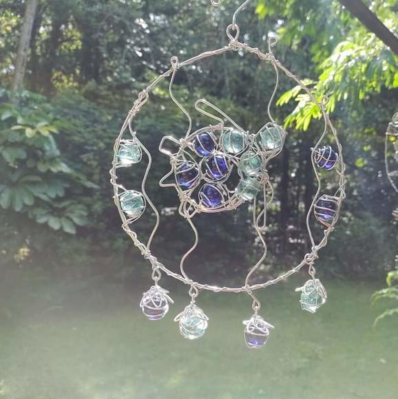 Suncatcher Tartaruga Azul