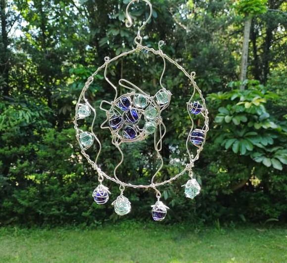 Suncatcher Tartaruga Azul
