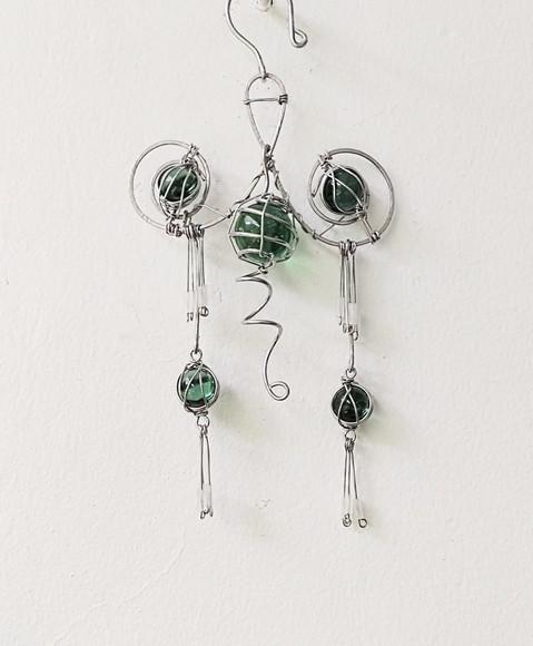 Suncatcher Oriental Verde em Alumínio