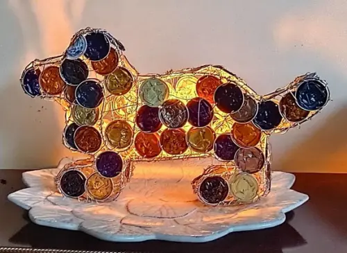 Luminária Cachorrinho Upcycling