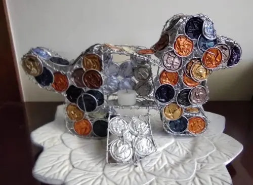 Luminária Cachorrinho Upcycling