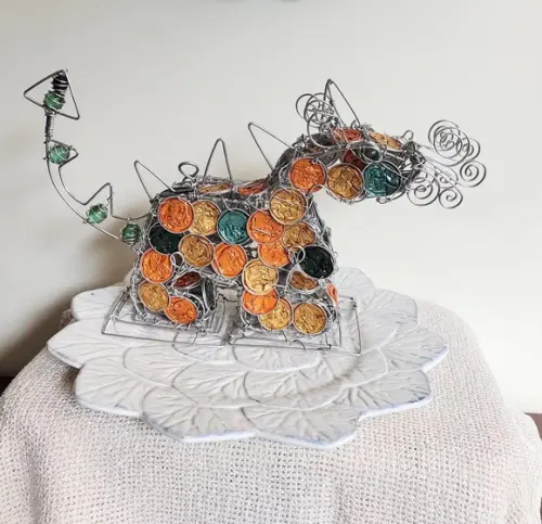 Luminária Dragão Upcycling