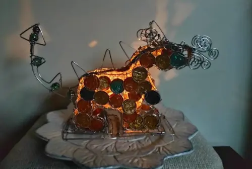 Luminária Dragão Upcycling