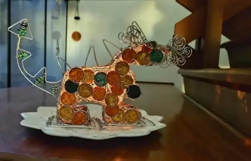 Luminária Dragão Upcycling
